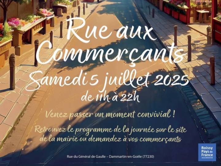 DAMMARTIN-EN-GOELE - La rue aux commerçants ! 