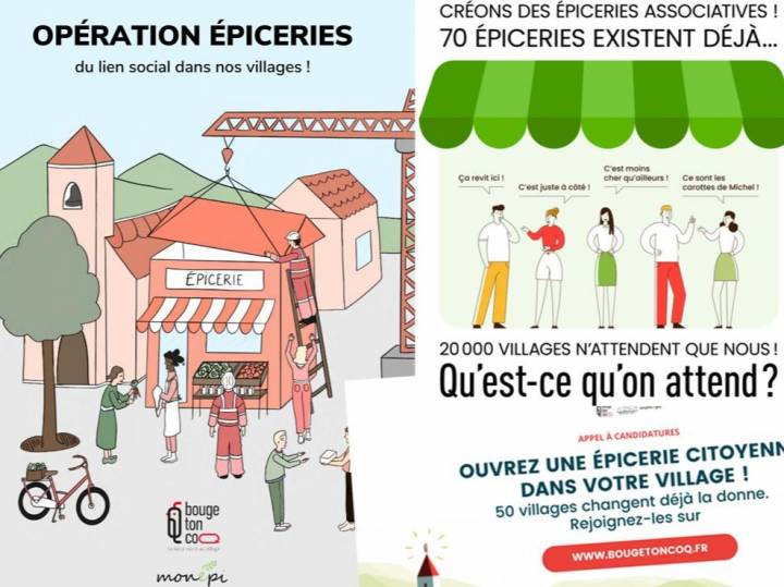 BOUGE TON COQ ! Nouvel appel à candidatures pour ouvrir les 100 prochaines épiceries participatives.